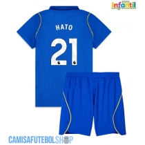 Camisa de time de futebol Chelsea Jorrel Hato #21 Replicas 1º Equipamento Infantil 2026-27 Manga Curta (+ Calças curtas)